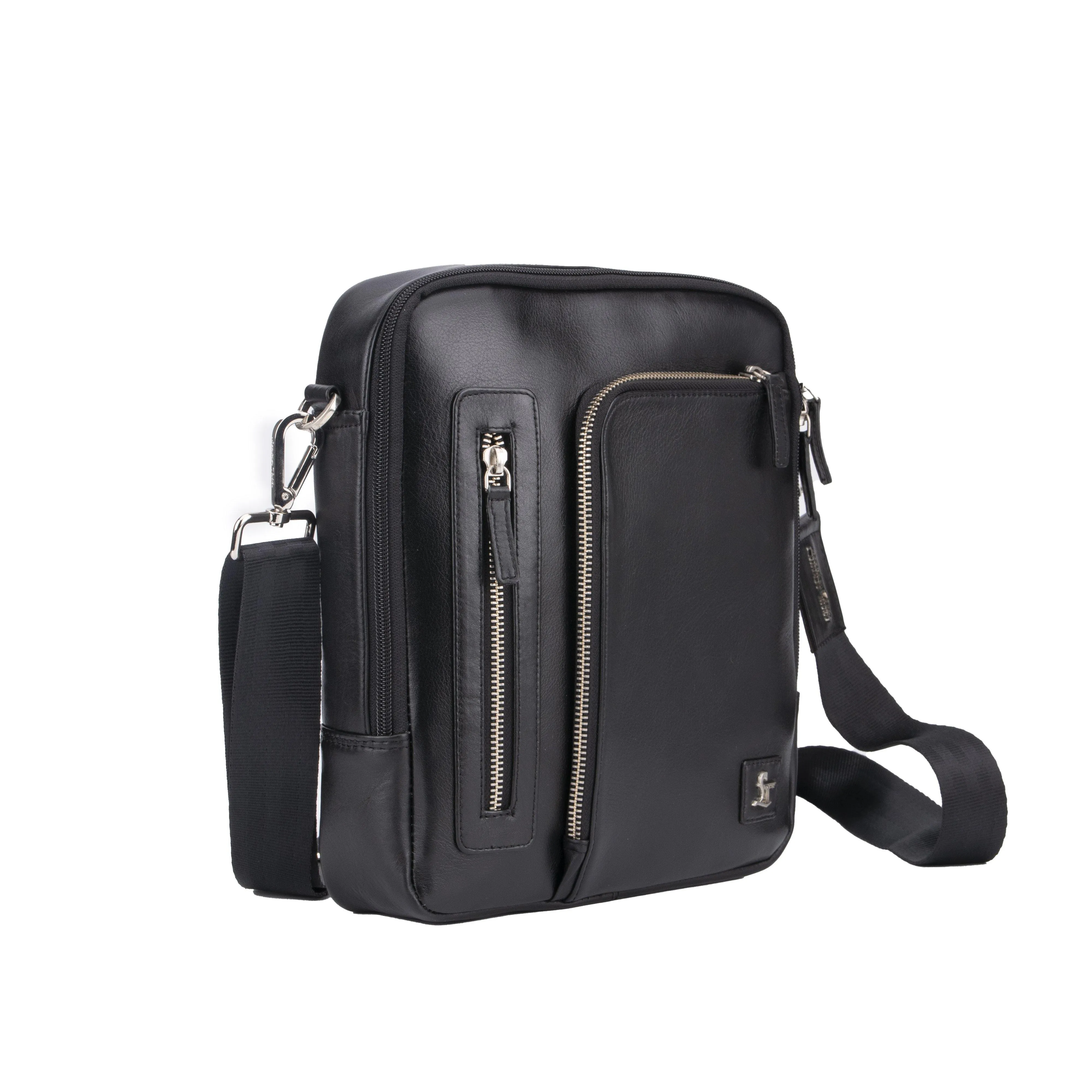 Men's Bag IX |  Leather Side Bag For Men | Colour - Black