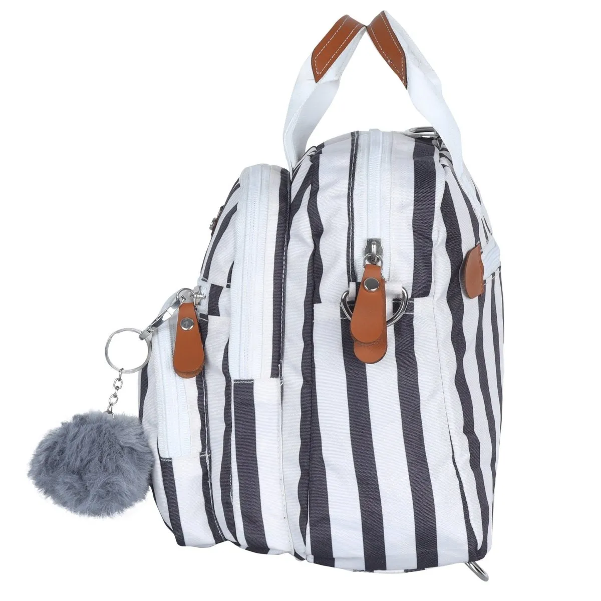 Mini Diaper Bag for Casual Outings- Stripy Sack