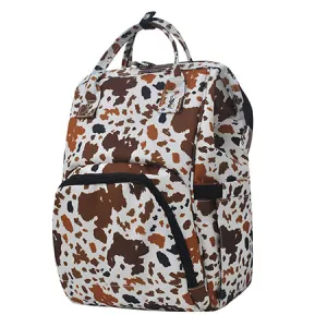 Mocha Cow NGIL Diaper Bag/Travel Backpack