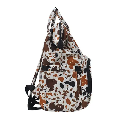 Mocha Cow NGIL Diaper Bag/Travel Backpack