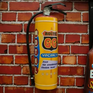 Motel Route 66 Extinguisher Wall Accent