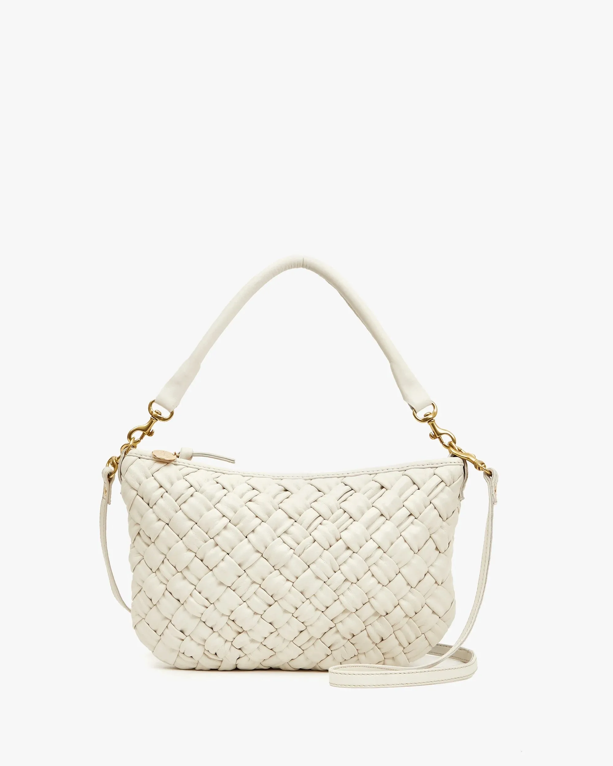 Petit Moyen Messenger Bag - Cream Puff Woven