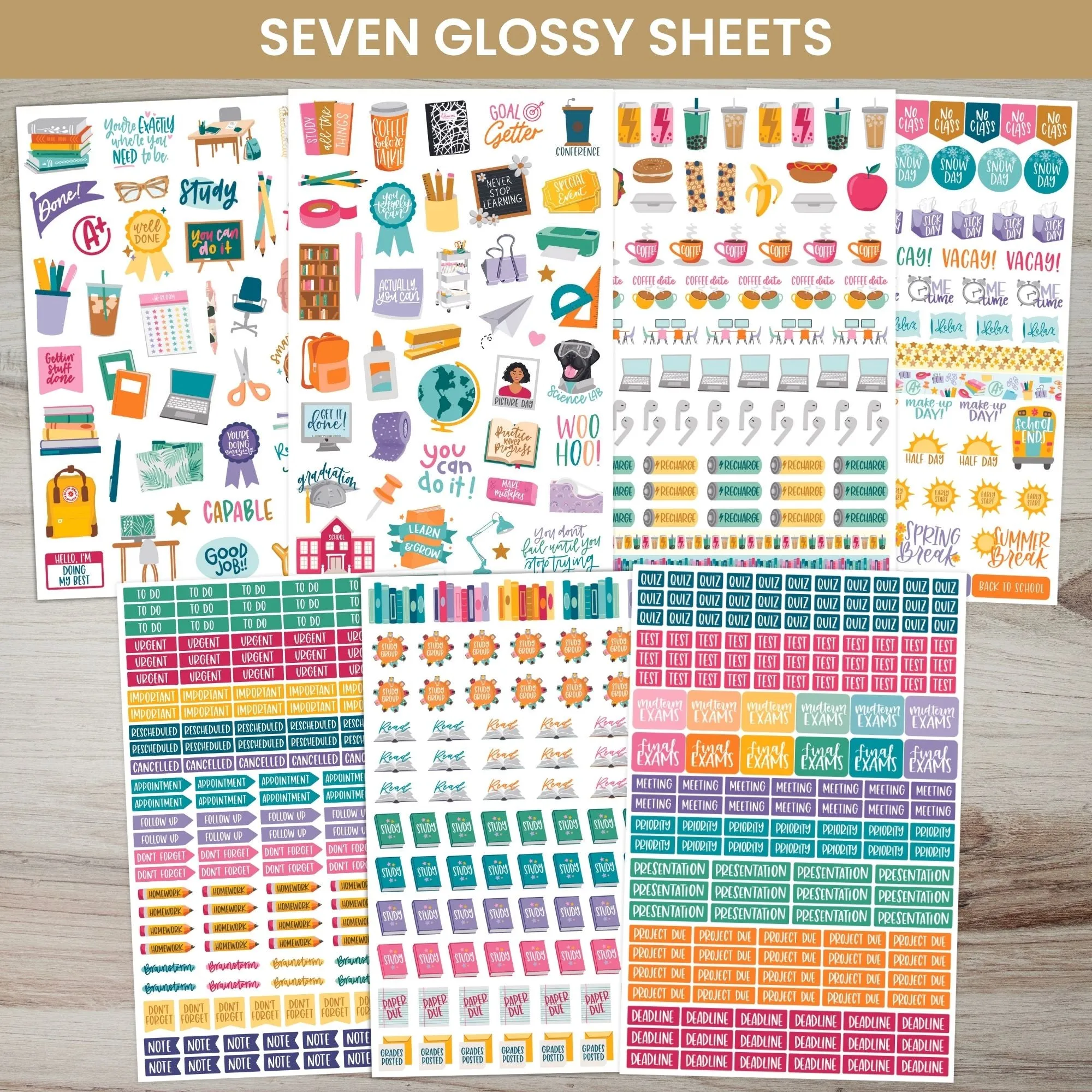 Planner Sticker Pack, Student