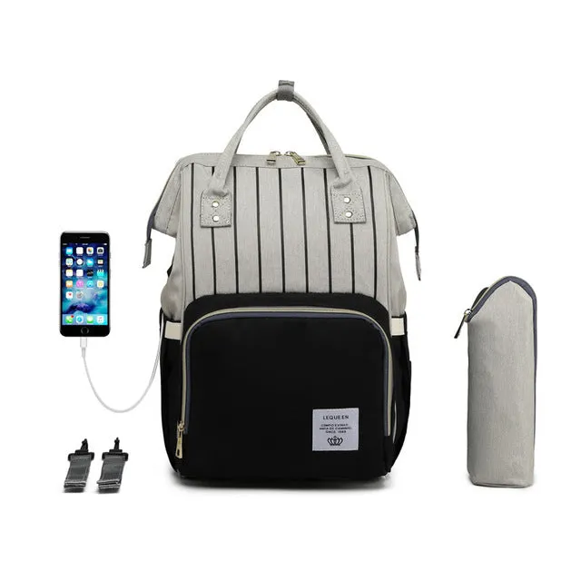 Premium Diaper Bag With USB