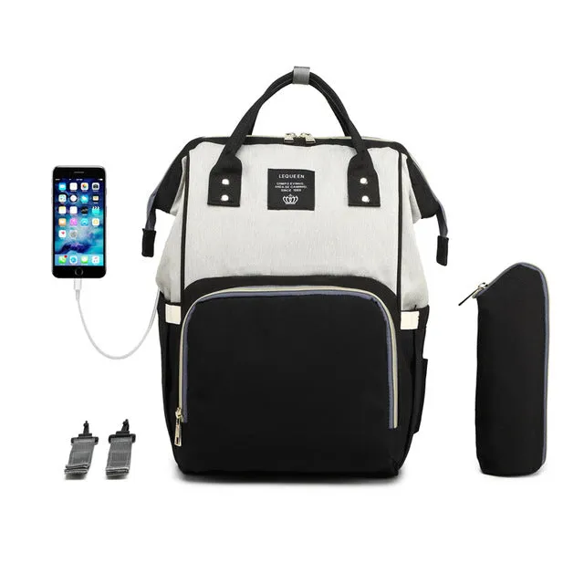 Premium Diaper Bag With USB