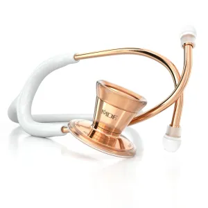 ProCardial® Stainless Steel Cardiology Stethoscope - White/Rose Gold