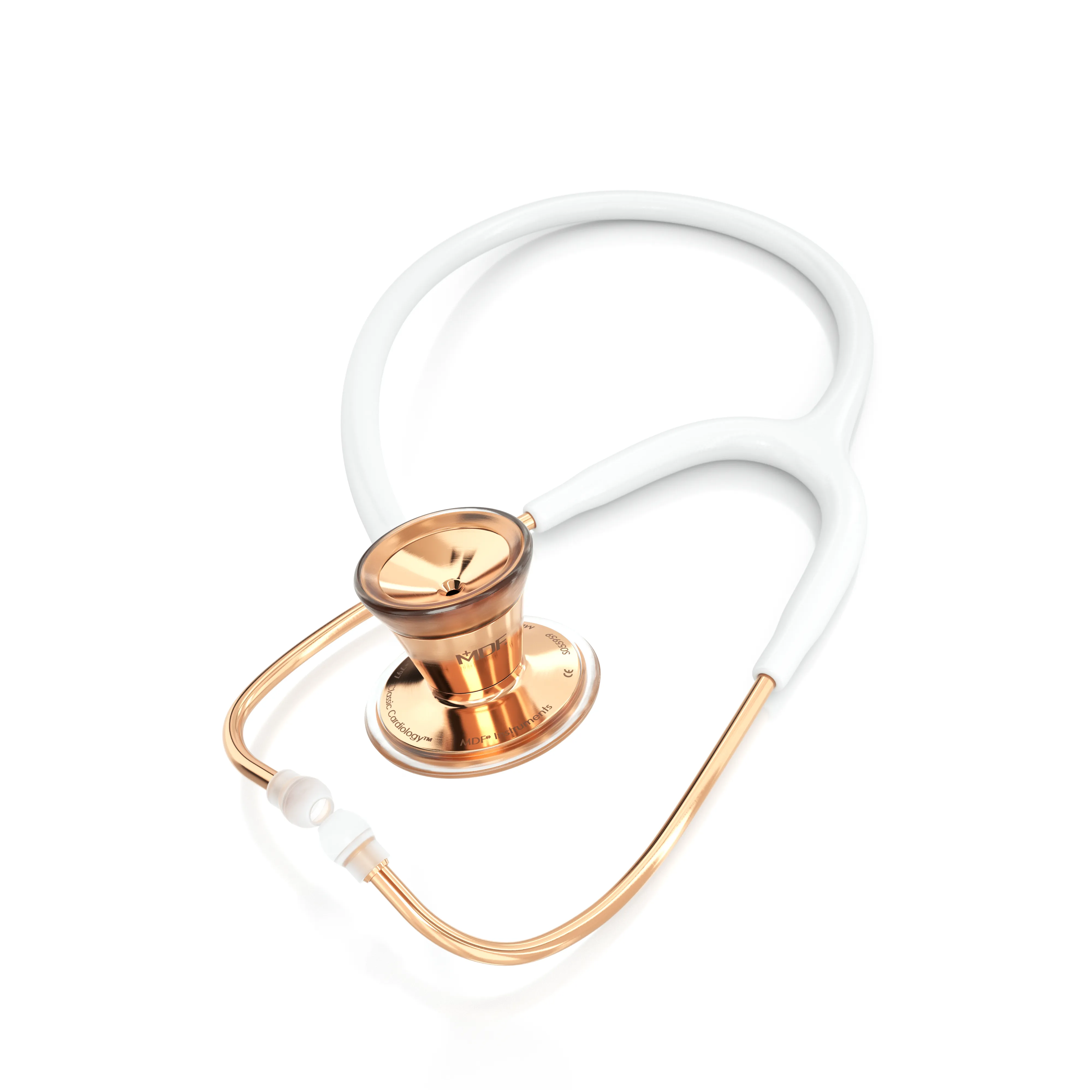 ProCardial® Stainless Steel Cardiology Stethoscope - White/Rose Gold