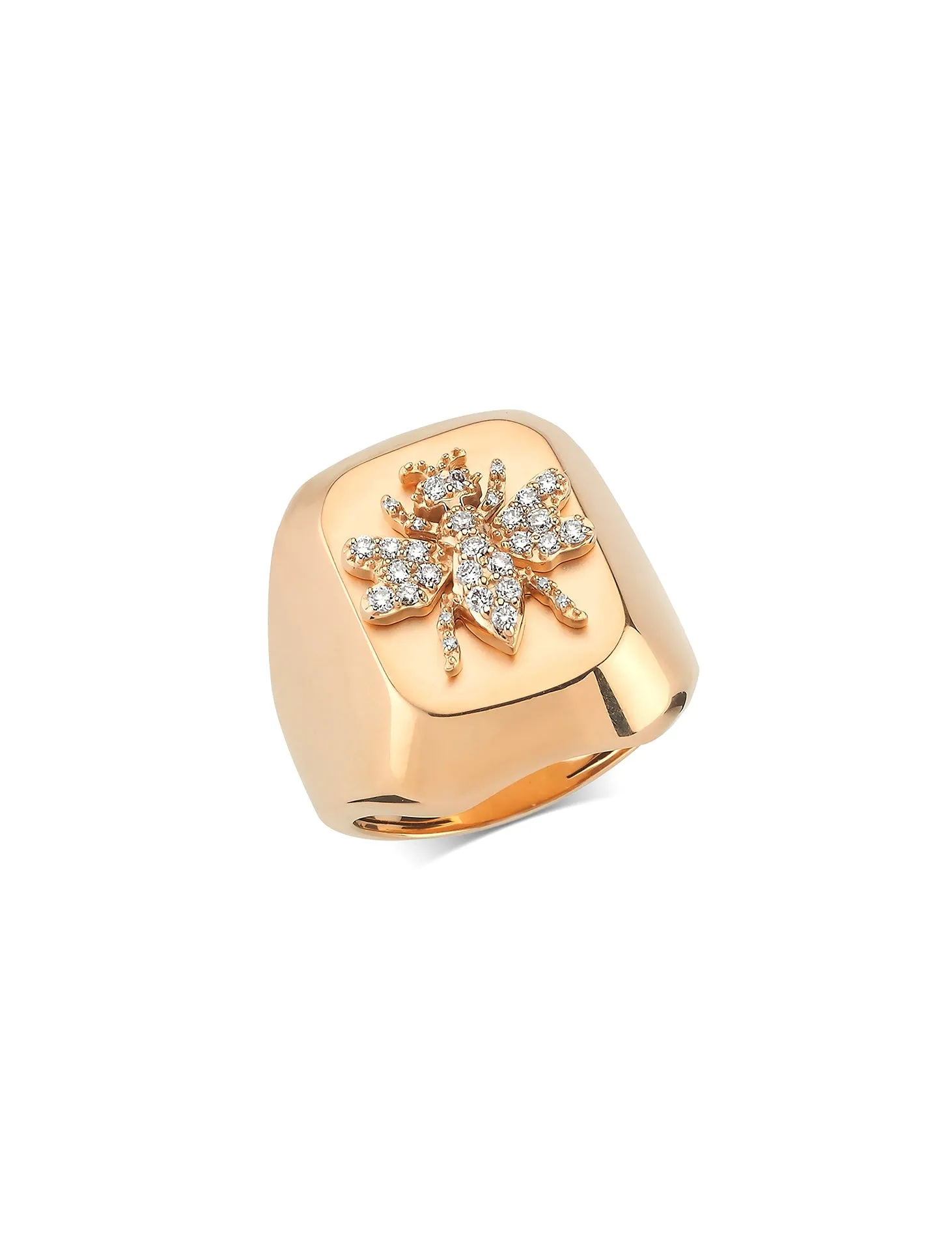 Queen Bee, 14K Rose Gold   Diamond Ring