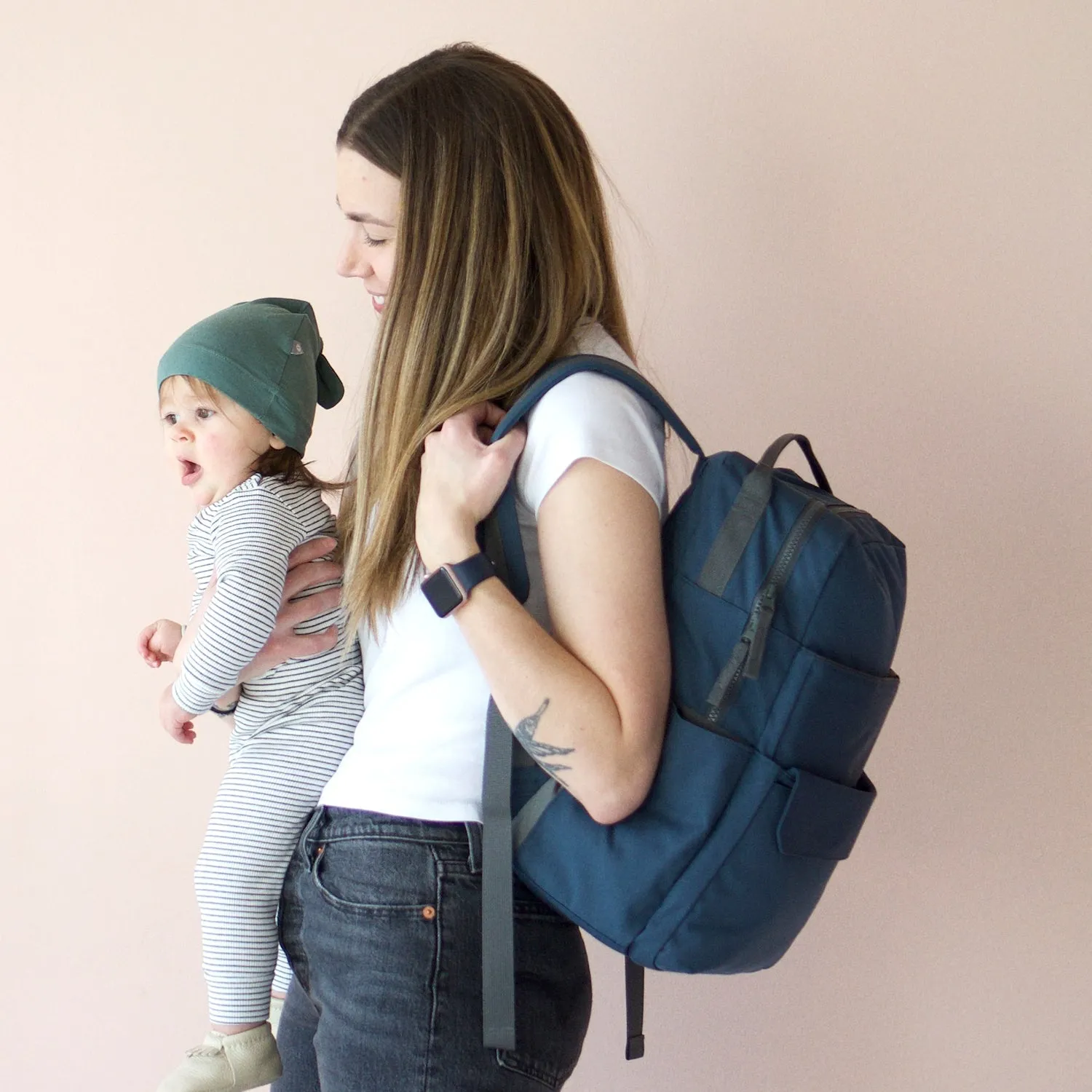 Red Rovr Roo Backpack - Navy