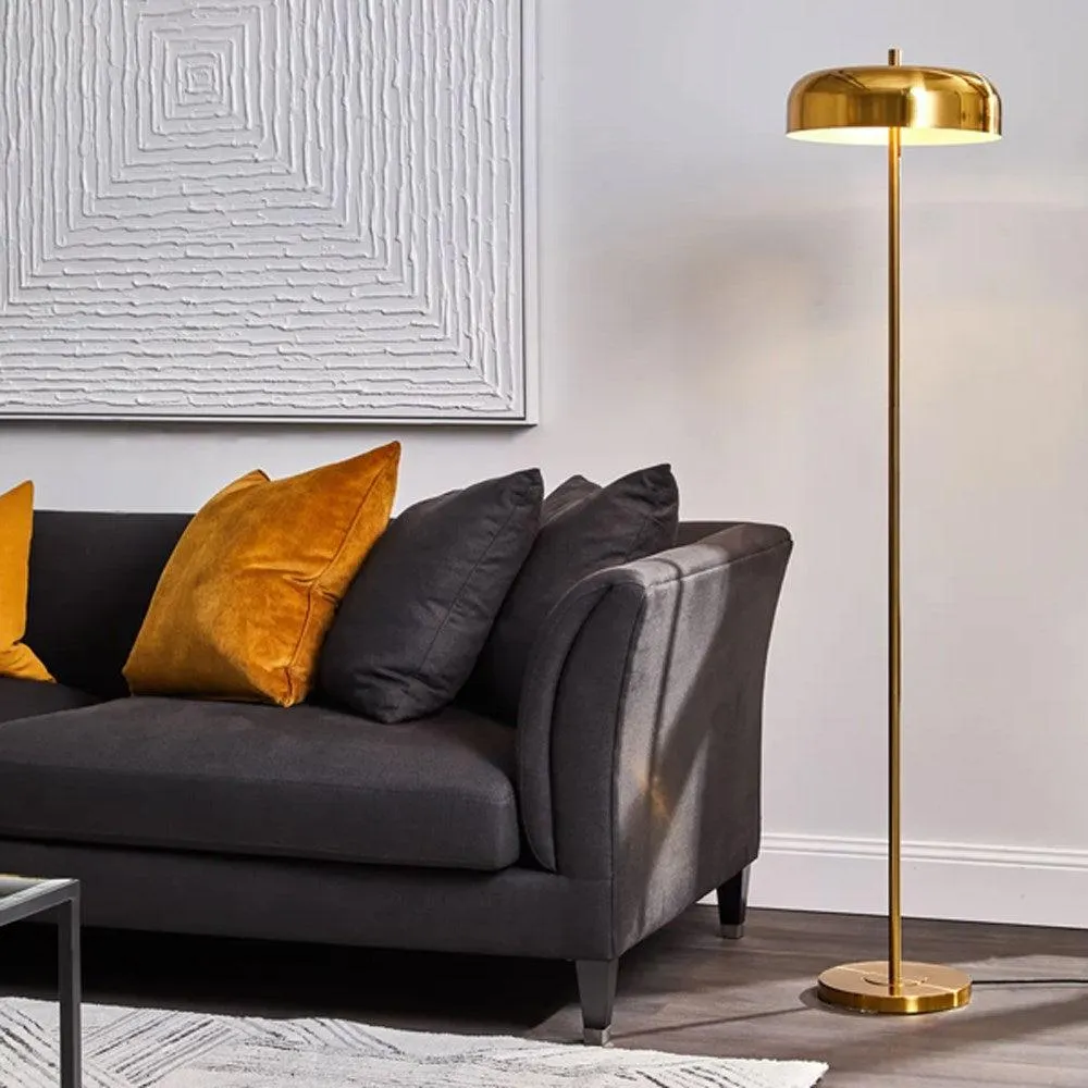 Sachs Floor Lamp 2Lt in Polished Brass