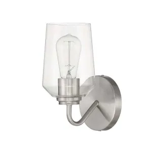 Shayna 1 Light Wall Sconce in Brushed Polished Nickel