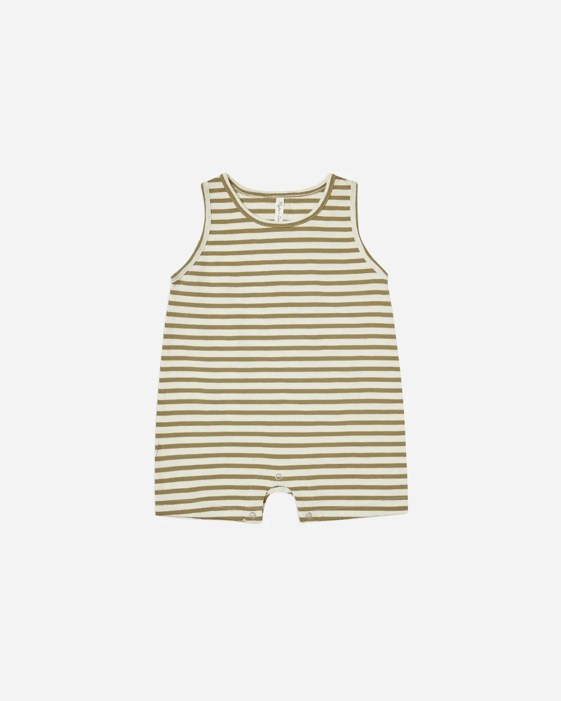 SLEEVELESS ONEPIECE || OLIVE STRIPE - LAST ONE 18/24M