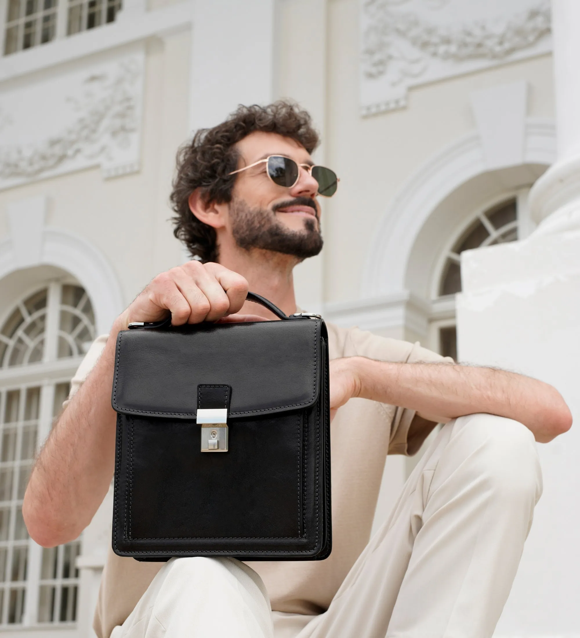 Small Leather Briefcase - Walden