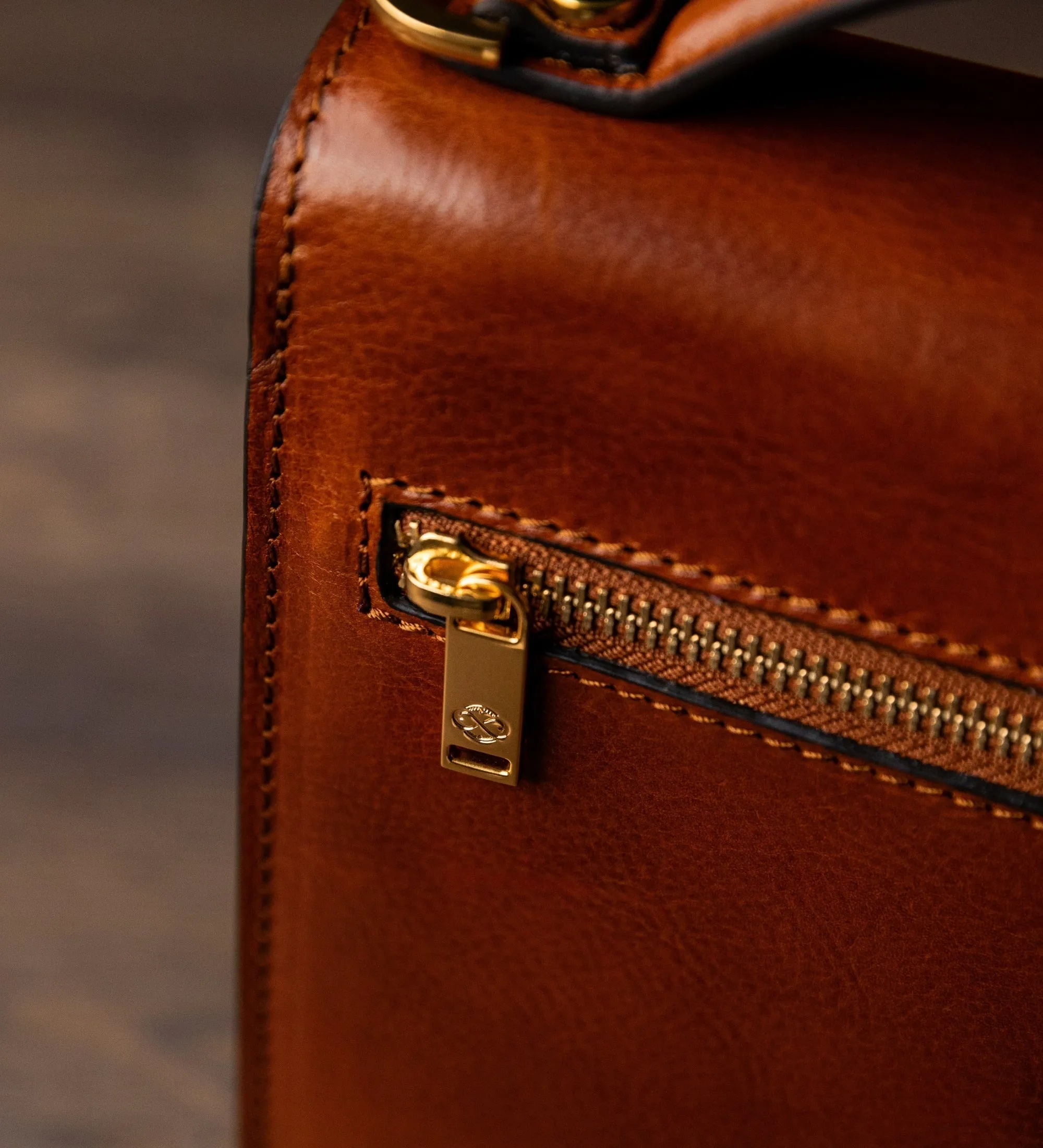 Small Leather Briefcase - Walden