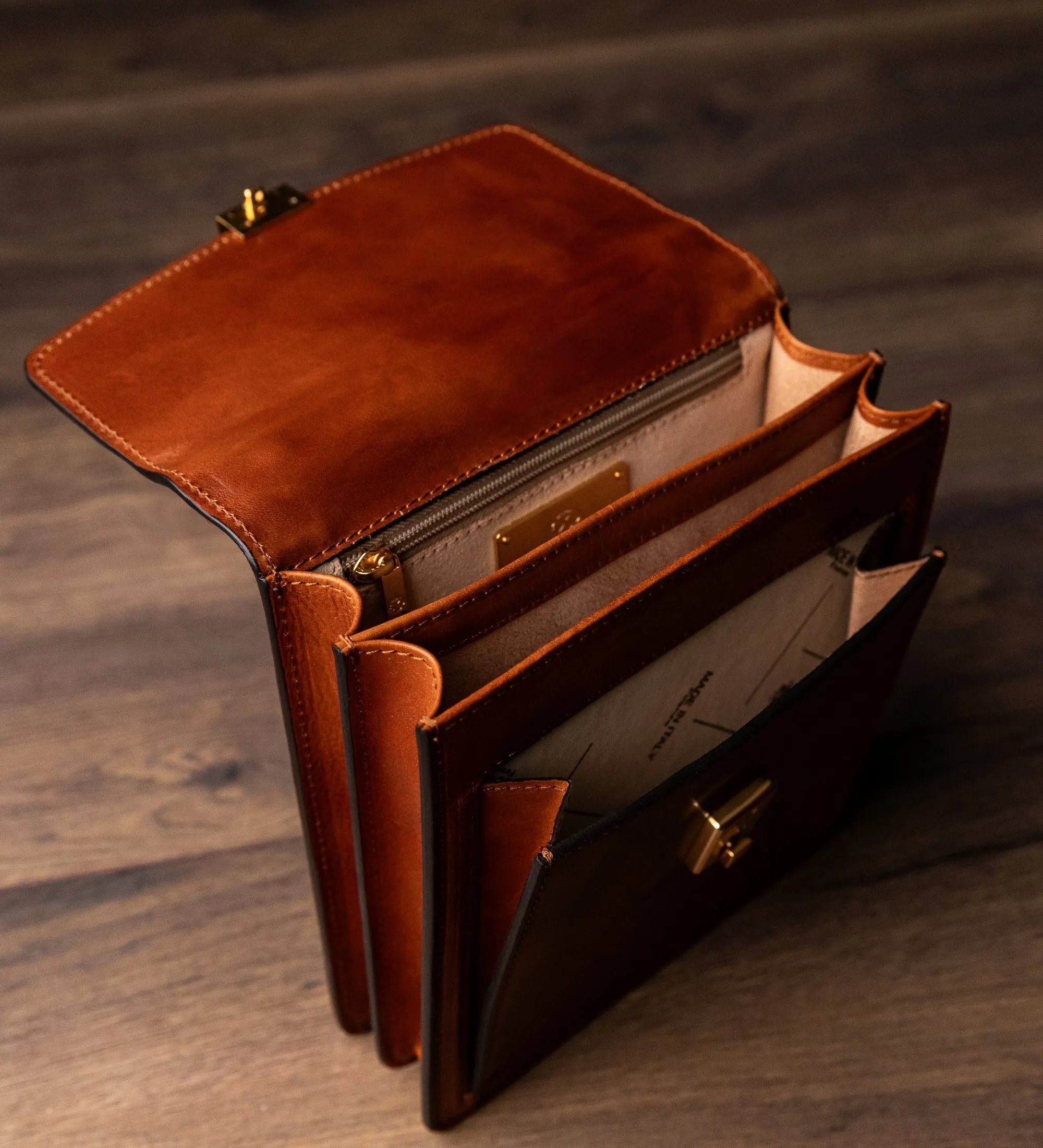 Small Leather Briefcase - Walden