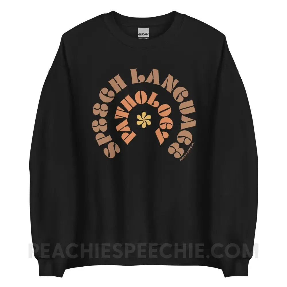 Speech Language Pathology Retro Flower Classic Sweatshirt