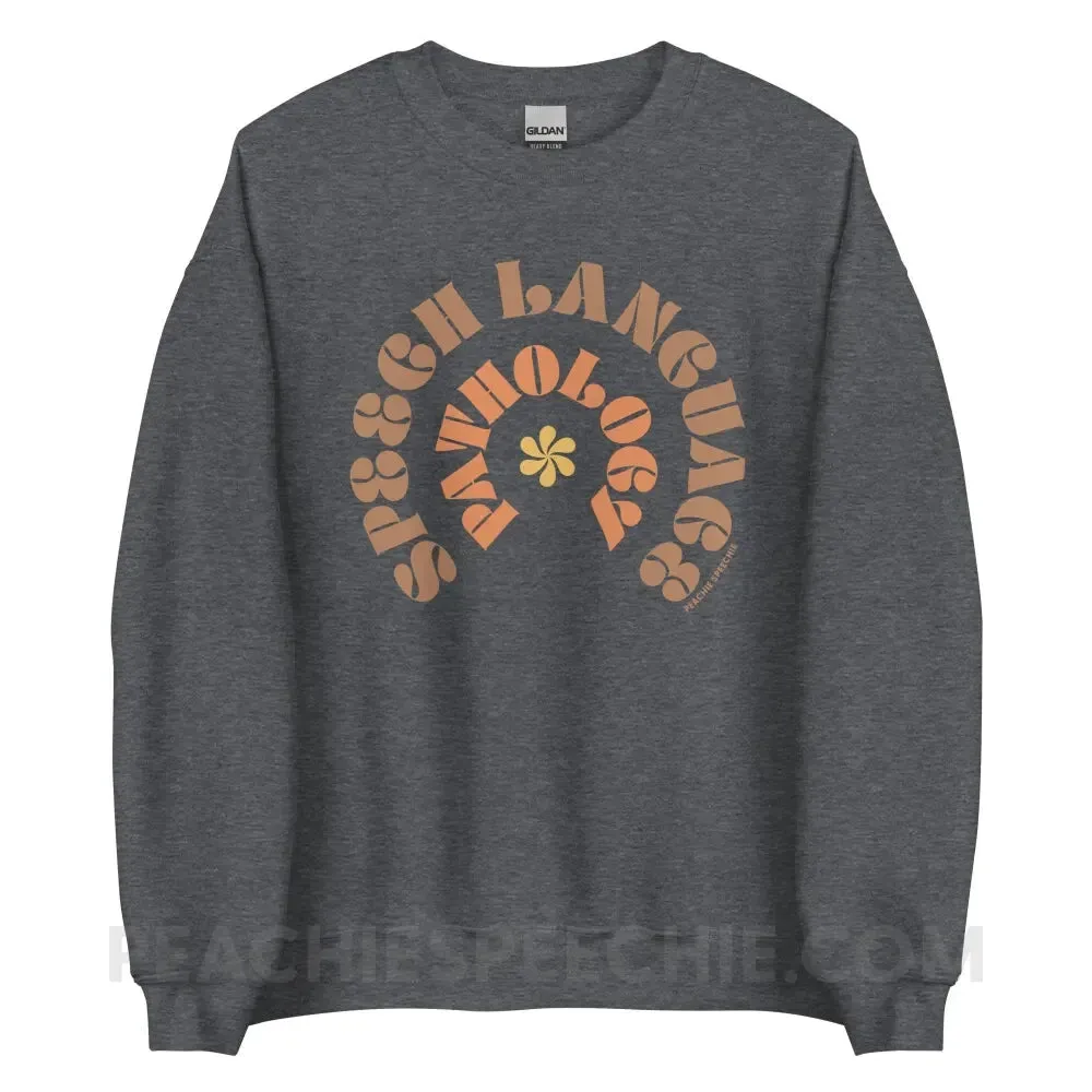 Speech Language Pathology Retro Flower Classic Sweatshirt