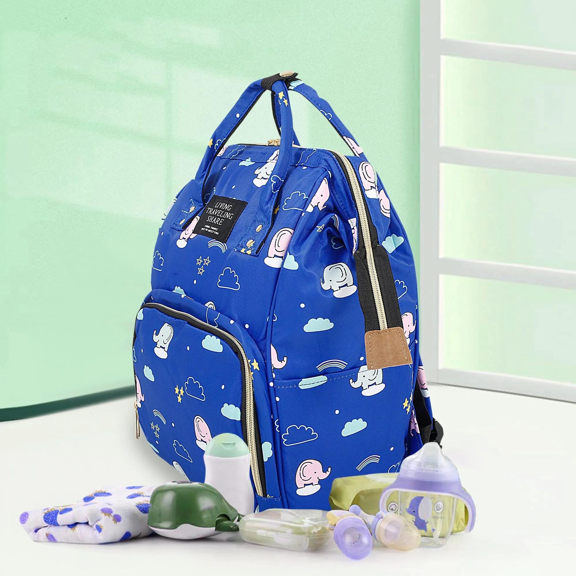 Starry Night Royal Blue Diaper Bag