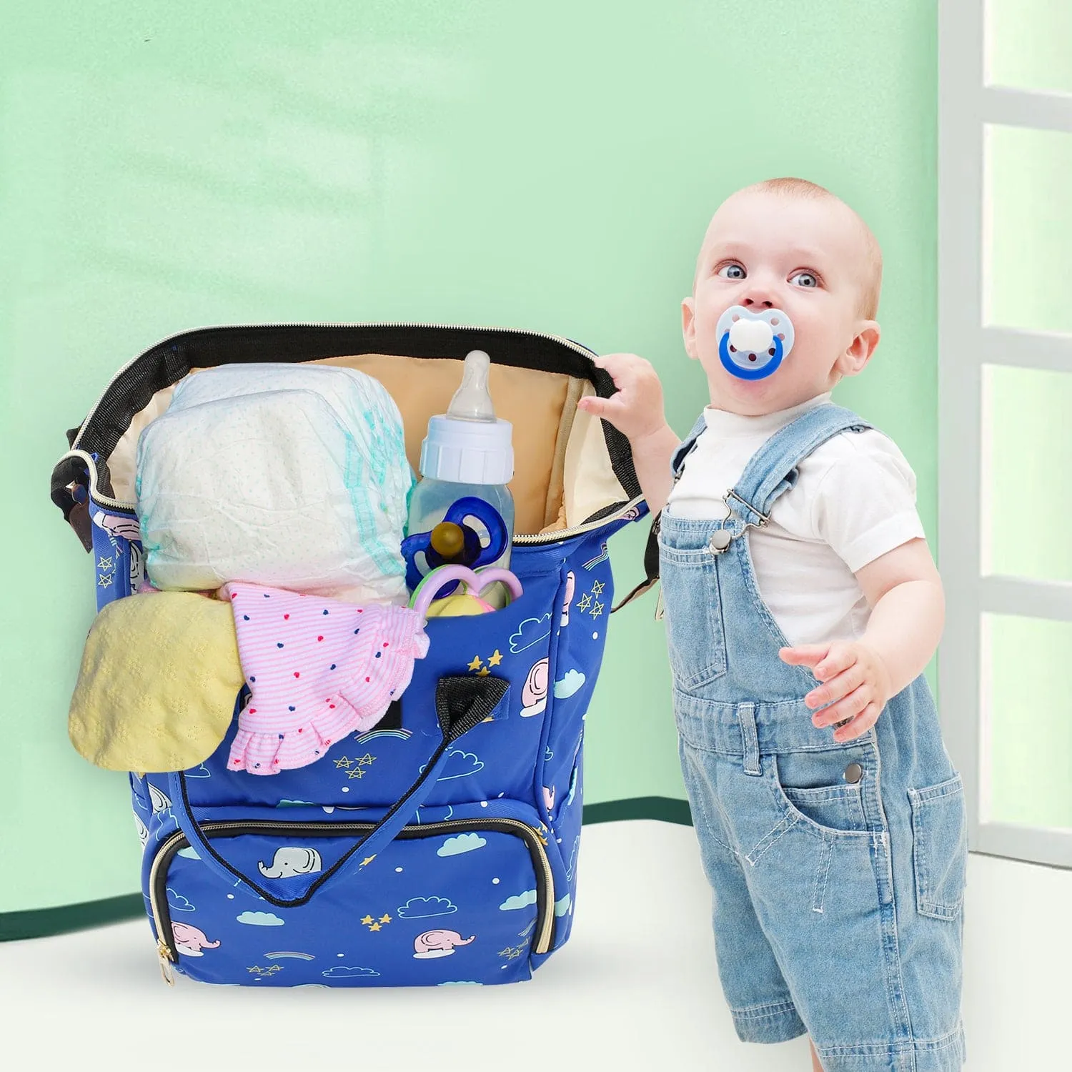 Starry Night Royal Blue Diaper Bag