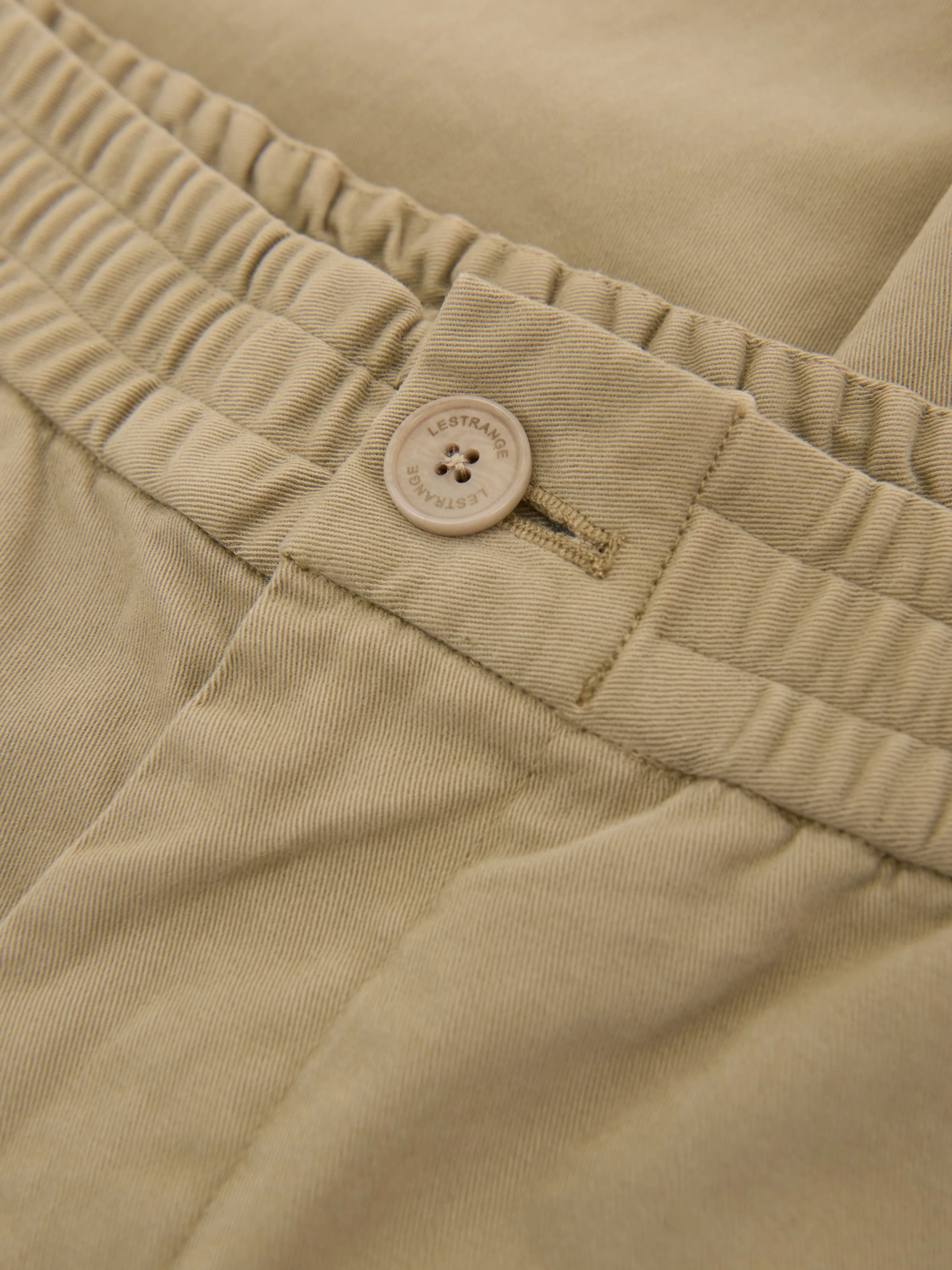 The Easy Trouser || Dark Beige | Organic Cotton