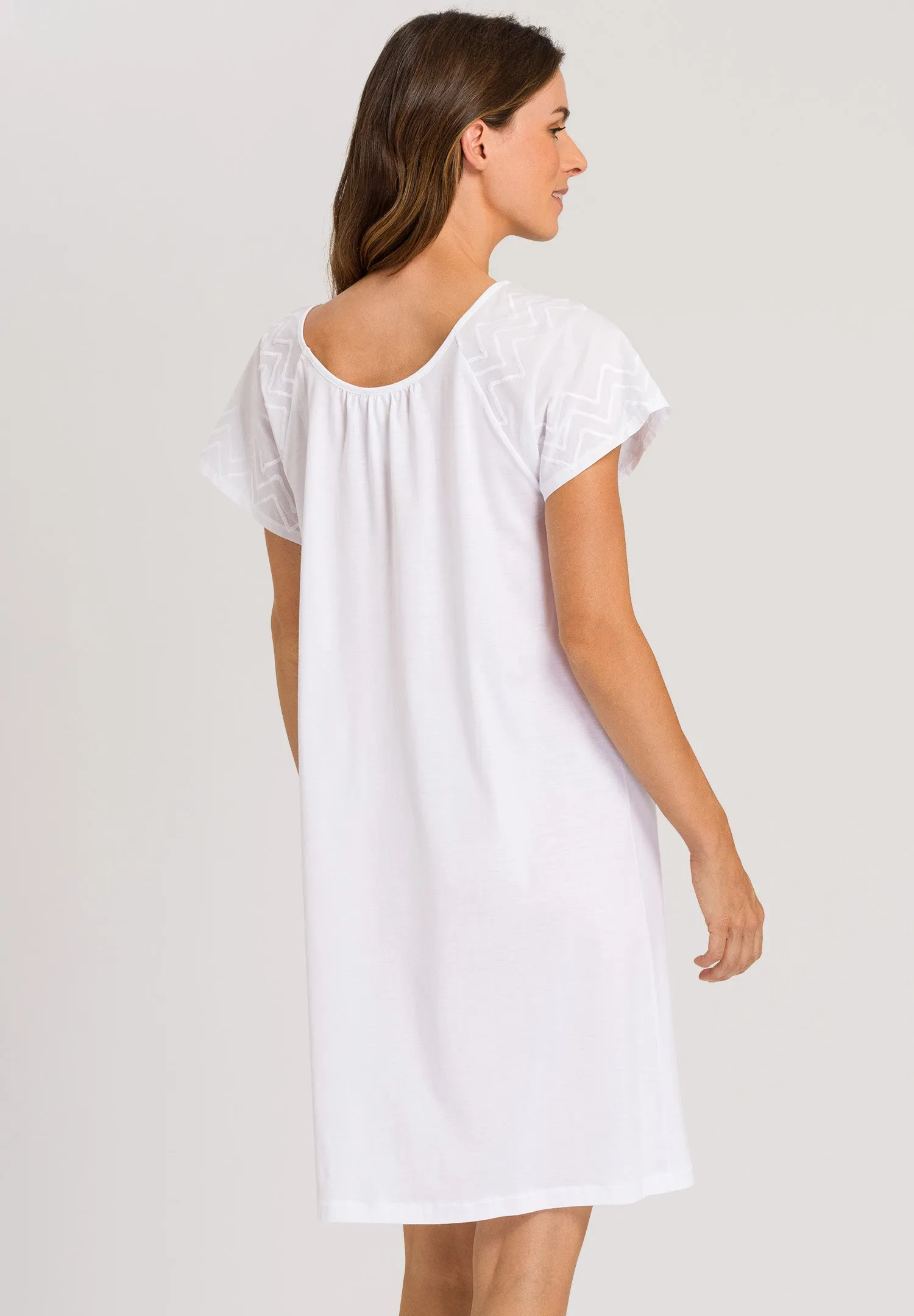 Vivia Embroidered Cotton Nightgown | White 78979-101