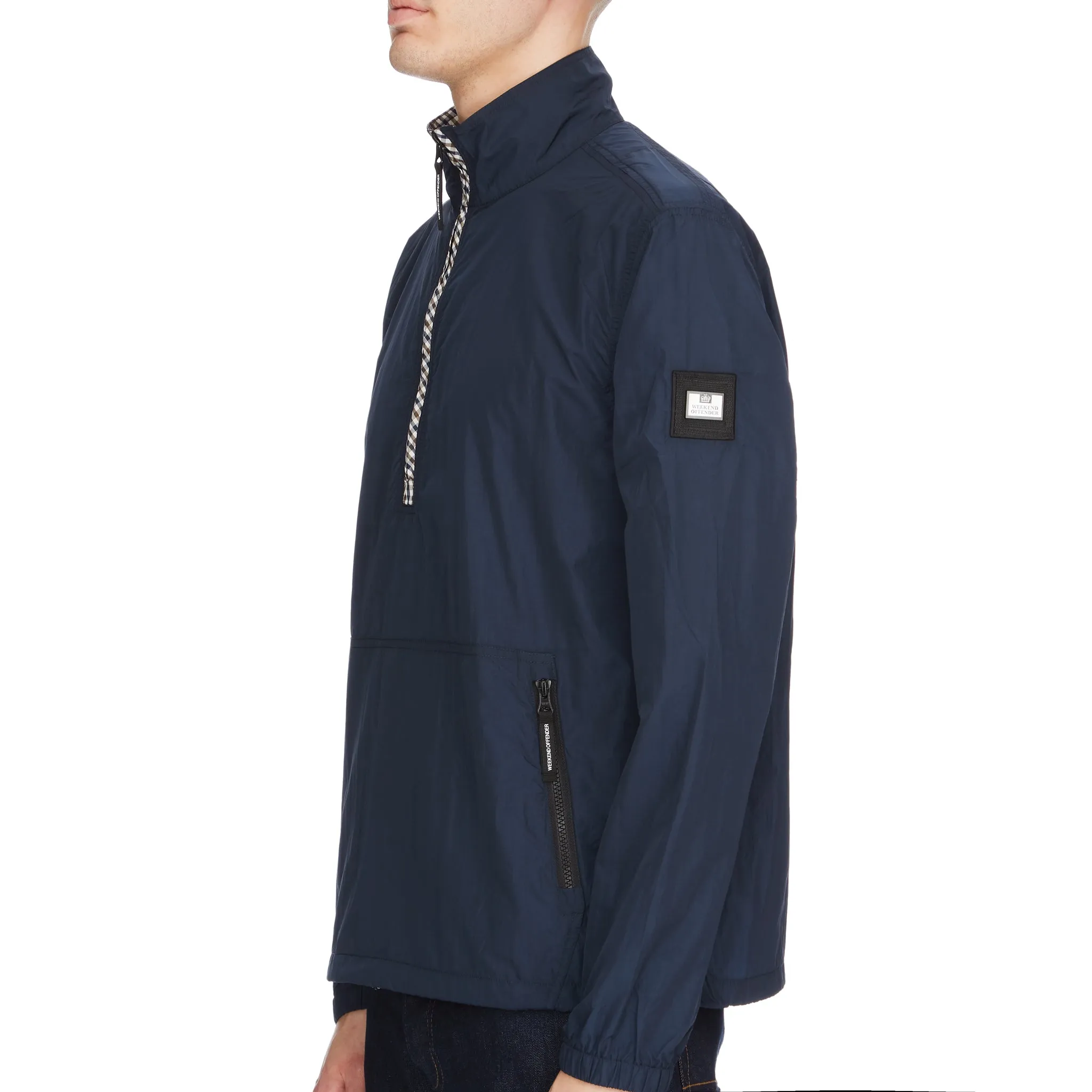 Weekend Offender Covington Lightweight Over Top Jacket - Navy